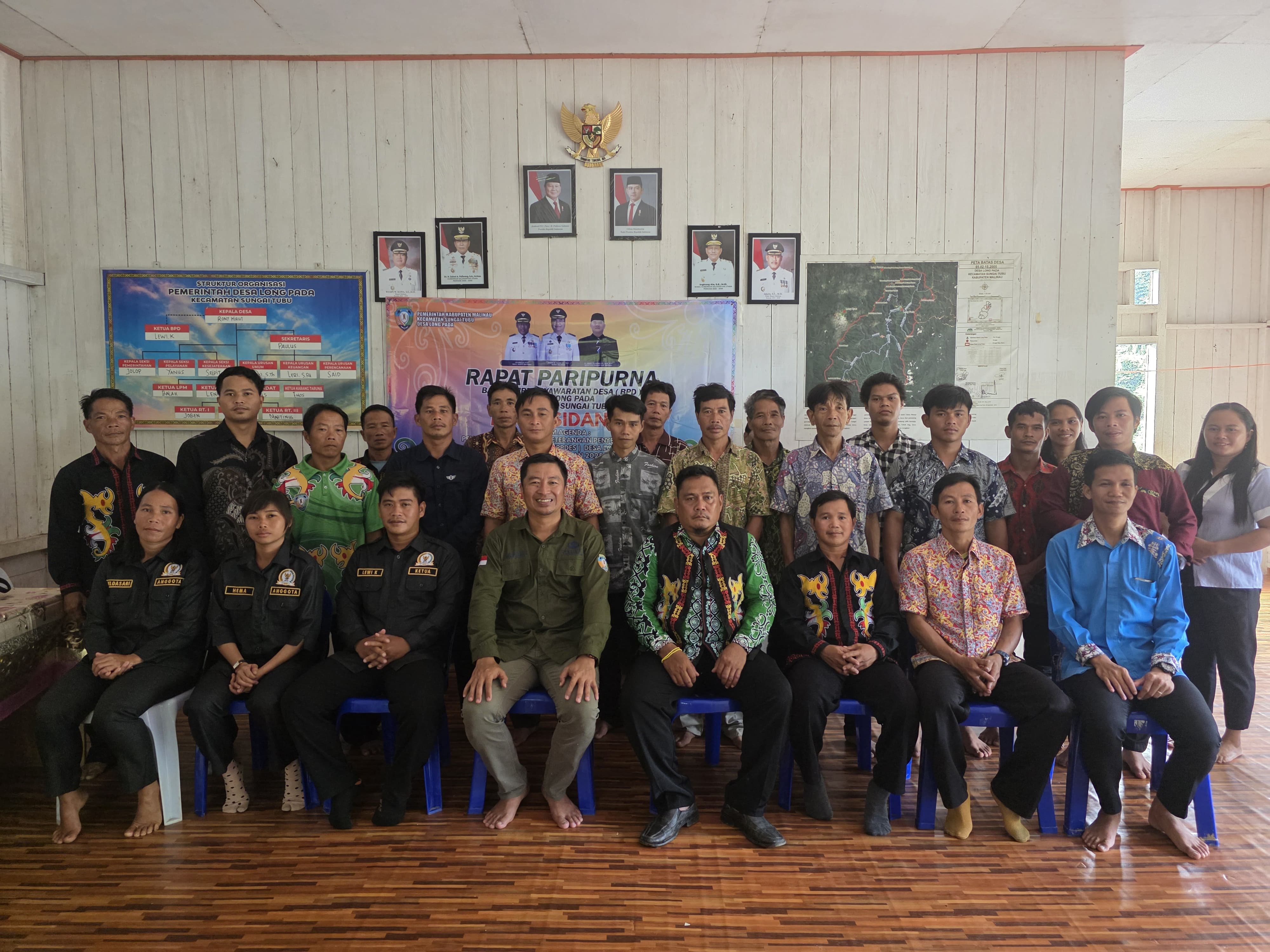 Buka-Bukaan Anggaran dan Kinerja, Pemdes Long Pada Sampaikan LKPPDes ke Publik
